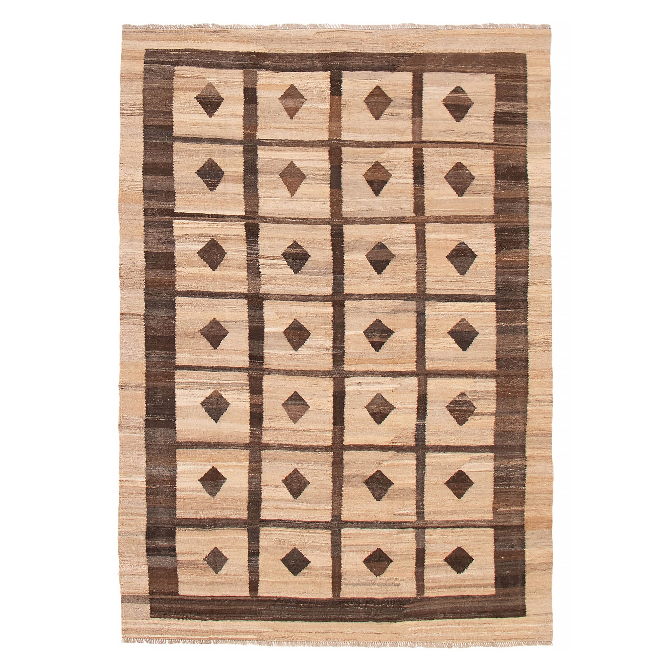 Sivas Tan Kilim 6'6" x 9'5" - 6'6 x 9'5