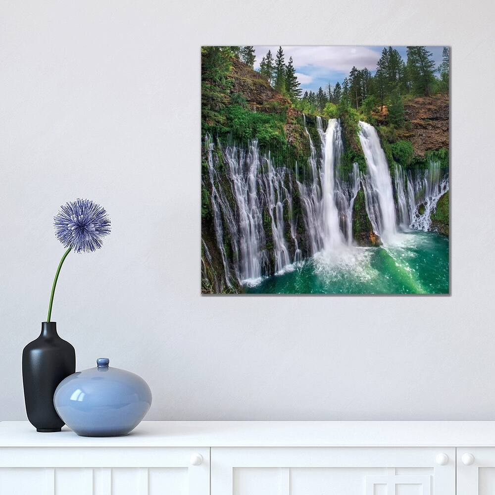 iCanvas "Waterfall, Mcarthur-Burney Falls Memorial State Park, California" by Tim Fitzharris Canvas Print