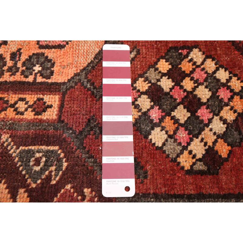 ECARPETGALLERY Hand-knotted Konya Anatolian Dark Red Wool Rug - 3'4 x 9'9