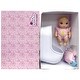 preview thumbnail 5 of 3, New Adventures Magic Nursery: 8" Baby Doll & Bassinet Gift Set - Pink