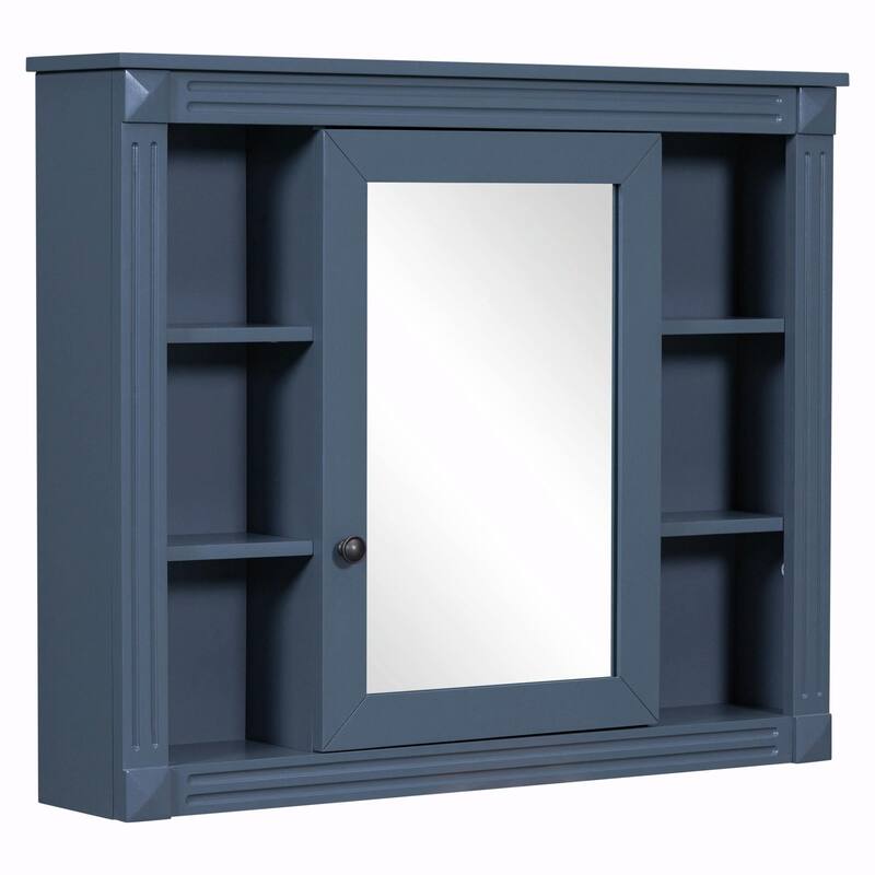35'' x 28'' Wall Mounted Bathroom Storage Cabinet with Mirror