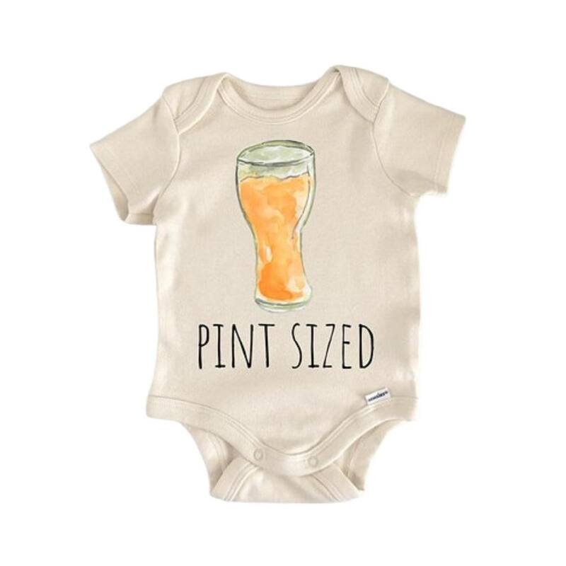 Beer Ipa Brew Hops - Baby Boy Girl Clothes Infant Bodysuit Funny Cute Newborn - Natural - 0-3M