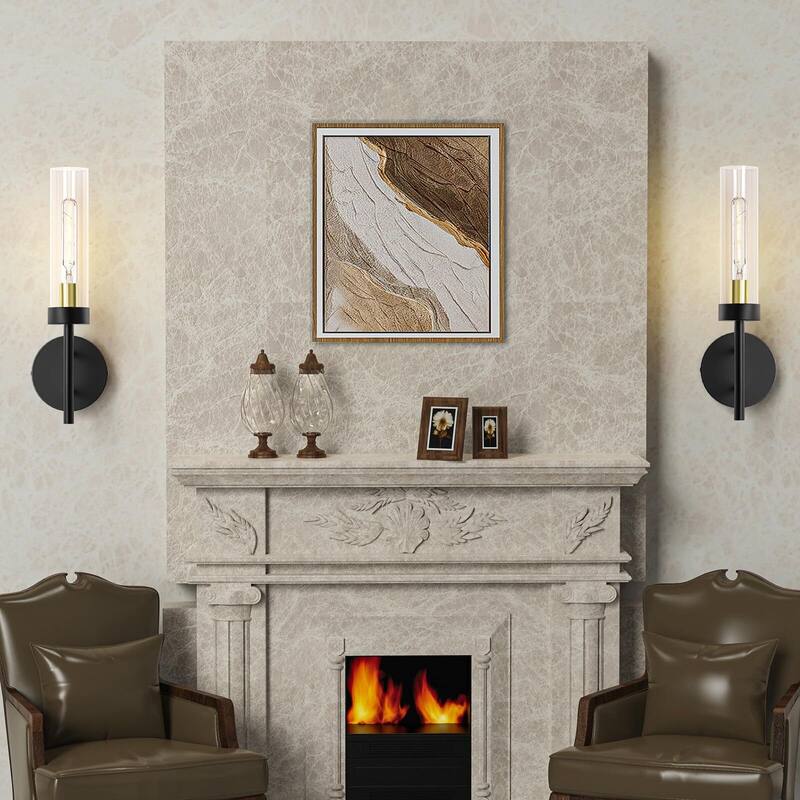Bathroom Vanity Wall Sconces Hardwired - Set of 2