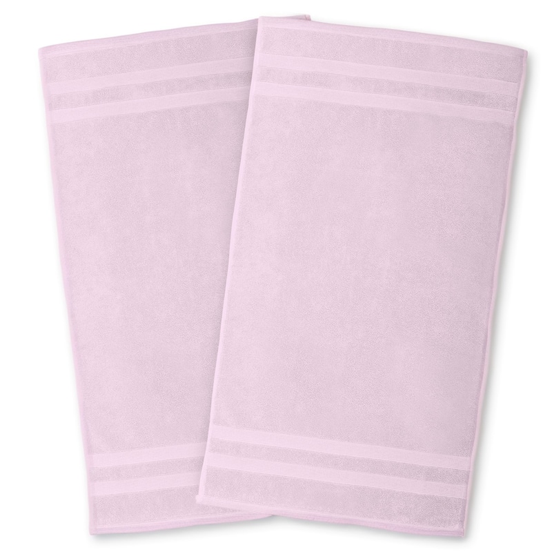 Fabstyles Camelot Bath Mat 600 GSM Zero-Twist Cotton Set of 2 - Blush