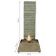 preview thumbnail 3 of 9, Spiraling Slate Outdoor Water Fountain 49" Garden Water Feature w/ LED