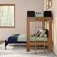 preview thumbnail 8 of 21, Max & Lily Mid-century Twin over Full L-shaped Bunk Bed with Ladder