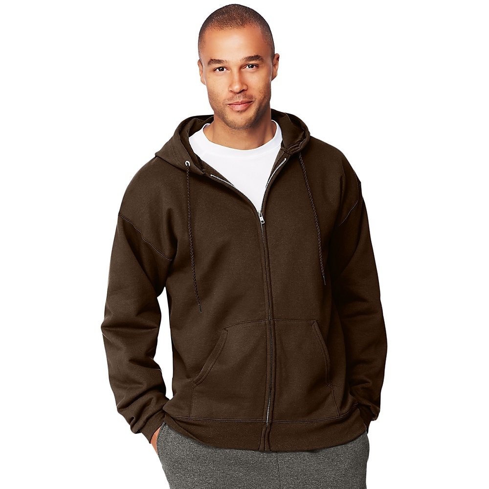 hanes brown hoodie