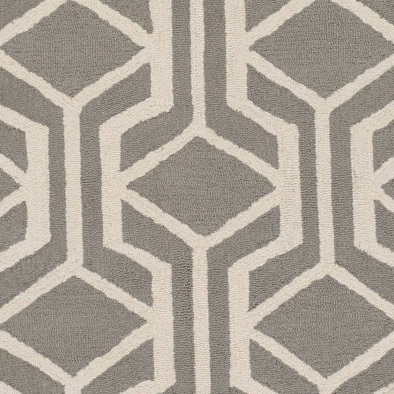 Pass Hand-Tufted Retro Geometric Wool Rug (7'6 x 9'6)