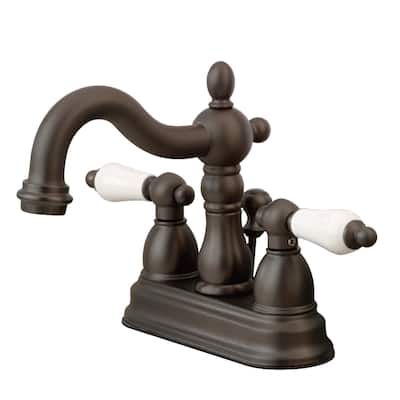 Kingston Brass Heritage Centerset Bathroom Faucet with Brass Pop-Up