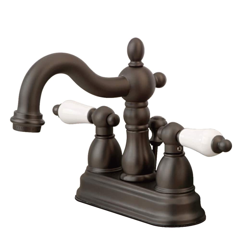 Kingston Brass Heritage Centerset Bathroom Faucet with Brass Pop-Up