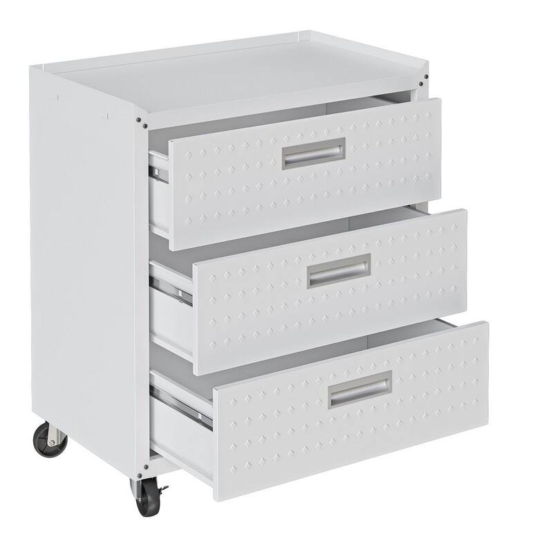 Fortress 31.5" Mobile Garage Chest with Drawers