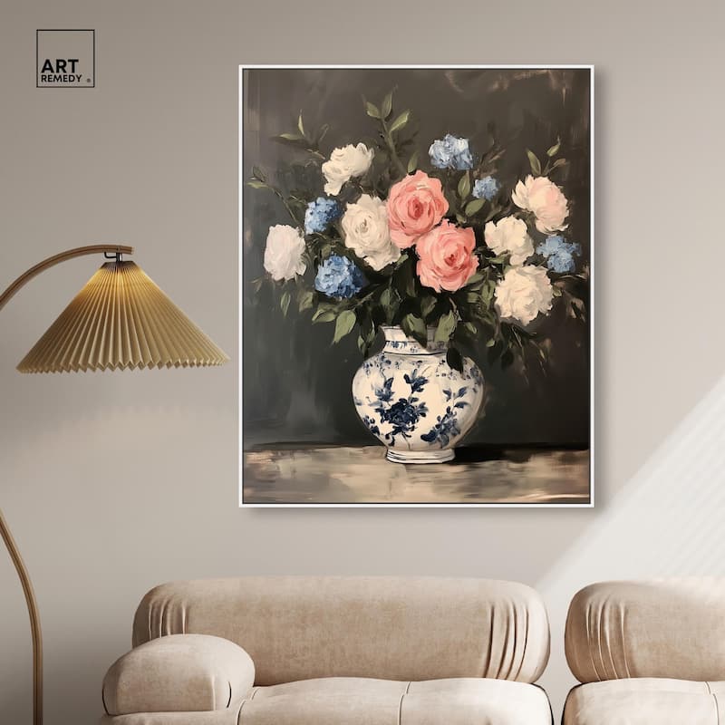 Classic Bouquet Canvas by Art Remedy
