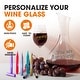 preview thumbnail 2 of 6, Cheer Collection Pack of 5 Metallic Colors Wine Glass Markers