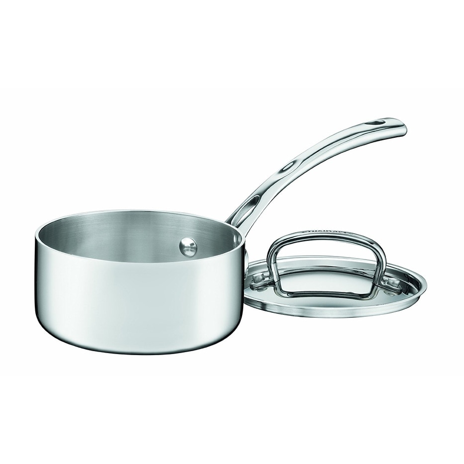 Cuisinart FCT19-14 French Classic Tri-Ply Stainless 1-Quart Saucepan with  Cover - Bed Bath & Beyond - 22412805