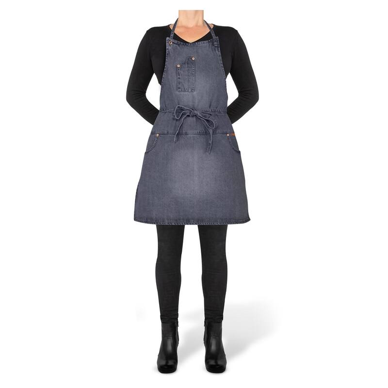 5 Pocket Apron - Slim Fit Washed Grey