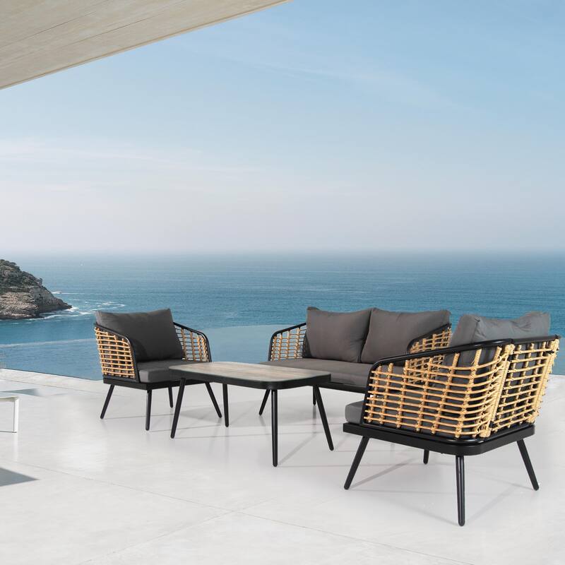 4 Pieces Patio Furniture Set