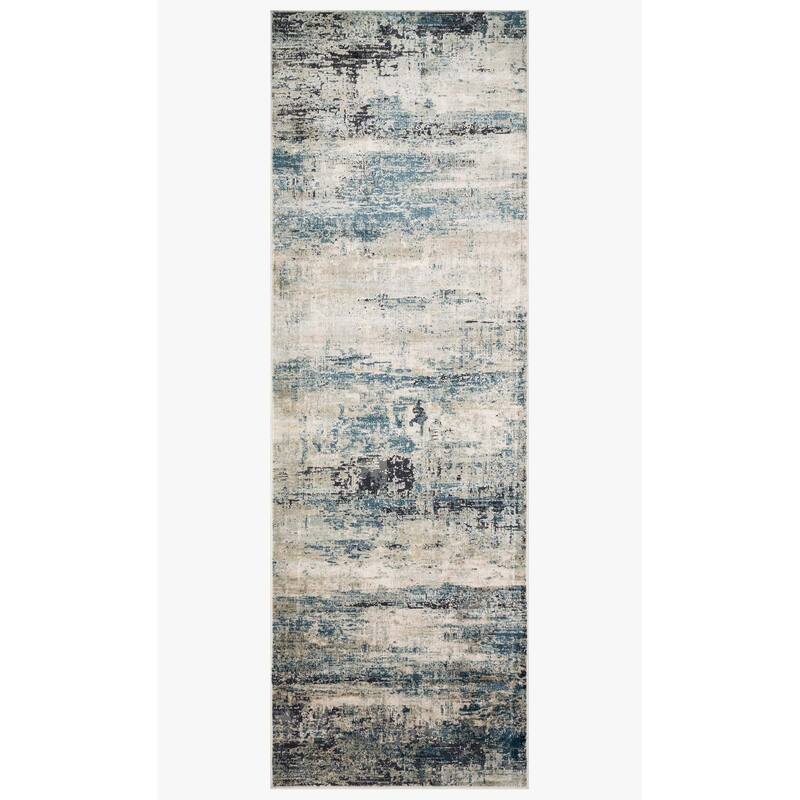 Alexander Home Mid-Century Modern Ocean Distressed Area Rug