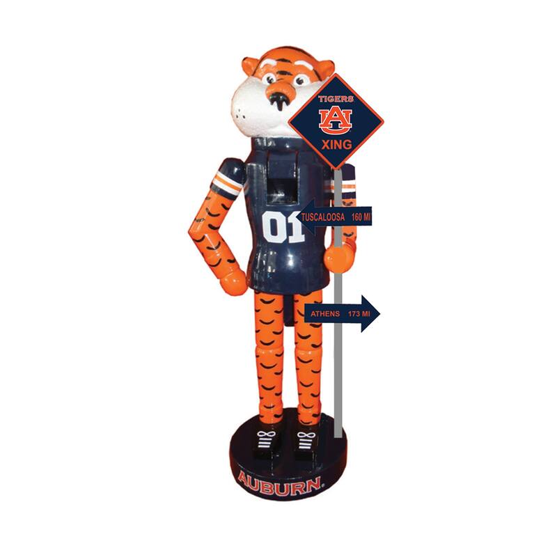 12 inch Auburn Rivalry Nutcracker - orange