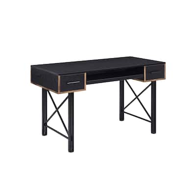 Writing Desk Victorian Style Black Finish Computer Desk Home Office Desk