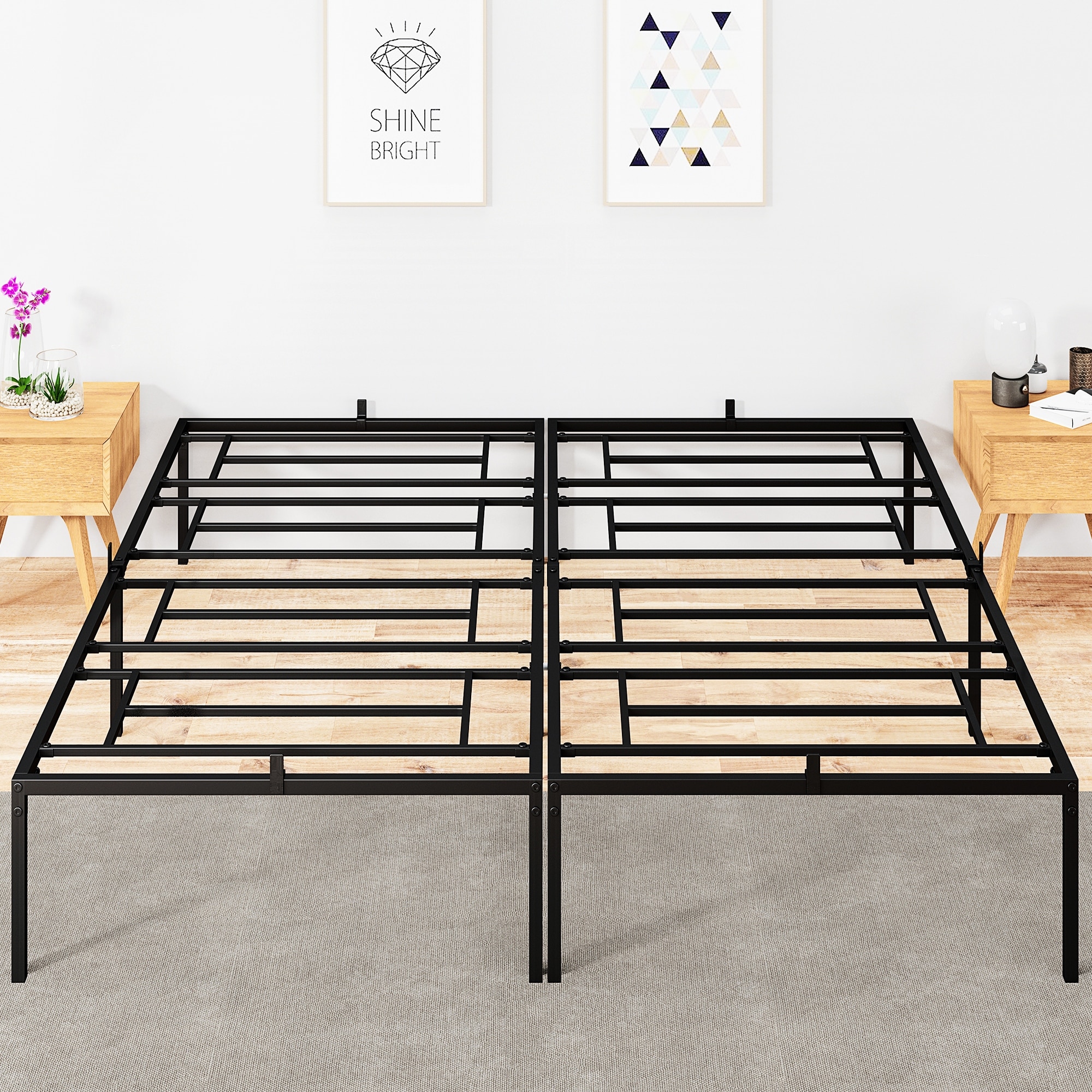 Bed no shop box spring