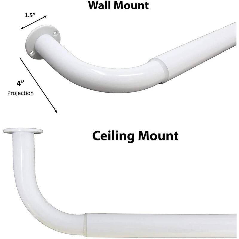 Energy-saving Wraparound Adjustable French Blackout Curtain Rod Set