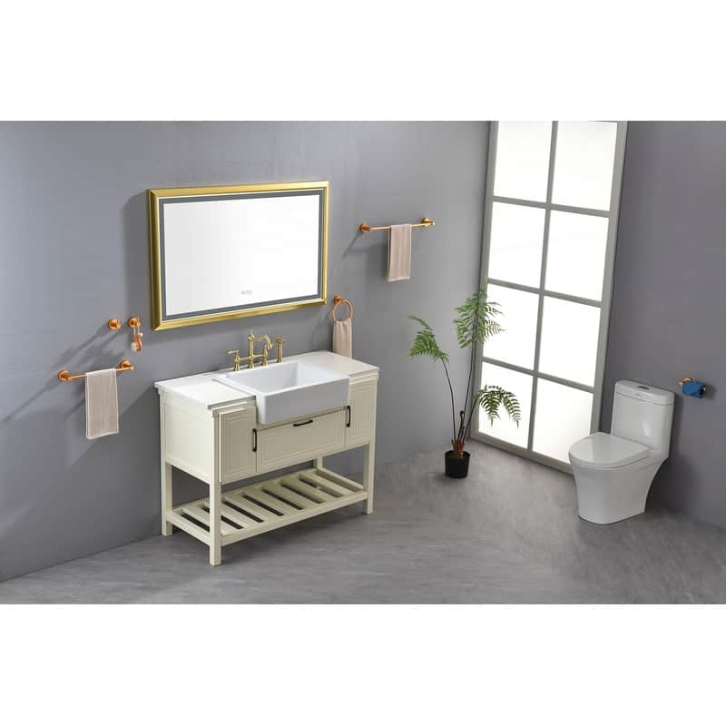 LED Bathroom Mirror with Aluminum Frame