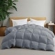 preview thumbnail 11 of 18, Heavyweight Extra Warmth White Goose Feather Down Fiber Duvet Comforter Insert Twin - Gray
