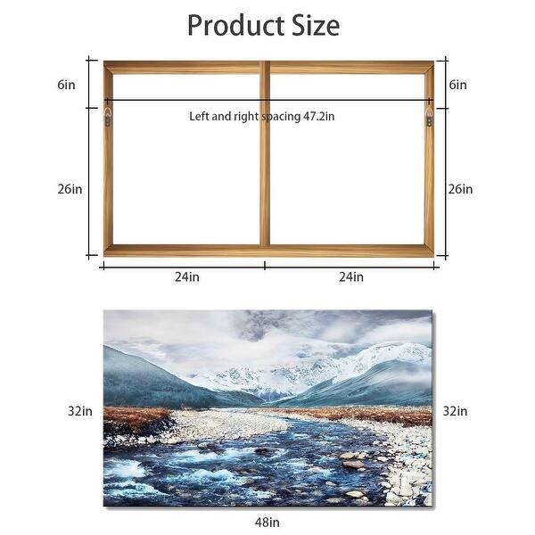 Shop Snow Mountain Canvas Wall Art Panels Wall Pictures Canvas