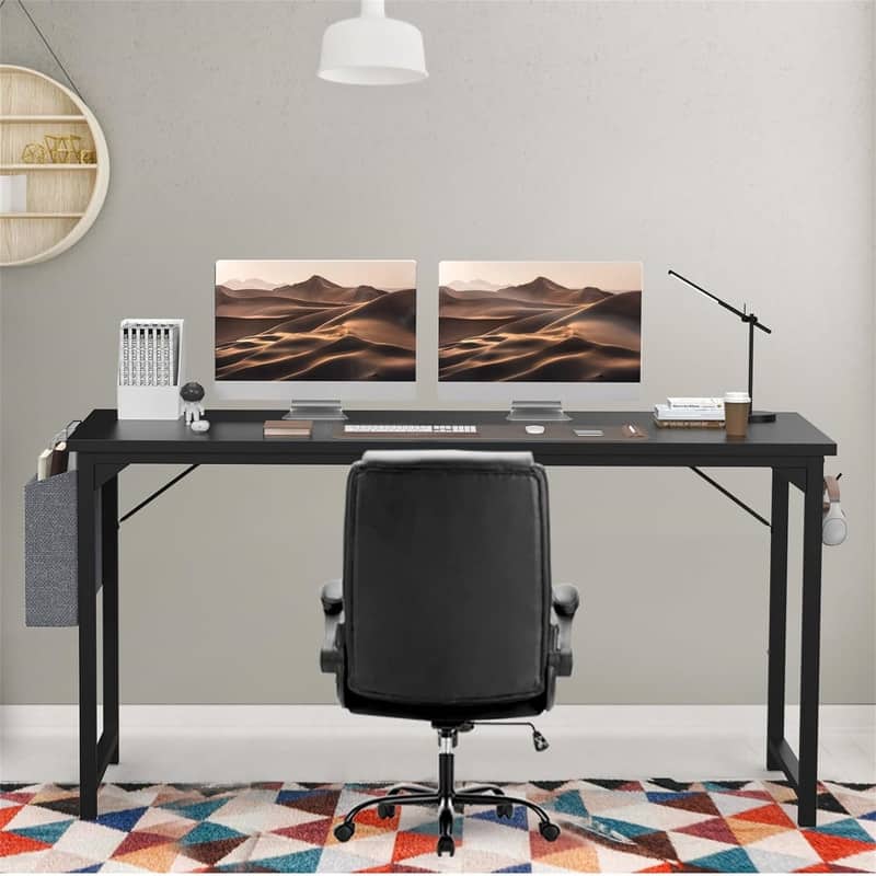 Computer 32 Inch Home Office Writing Wood Desk Storage Bag