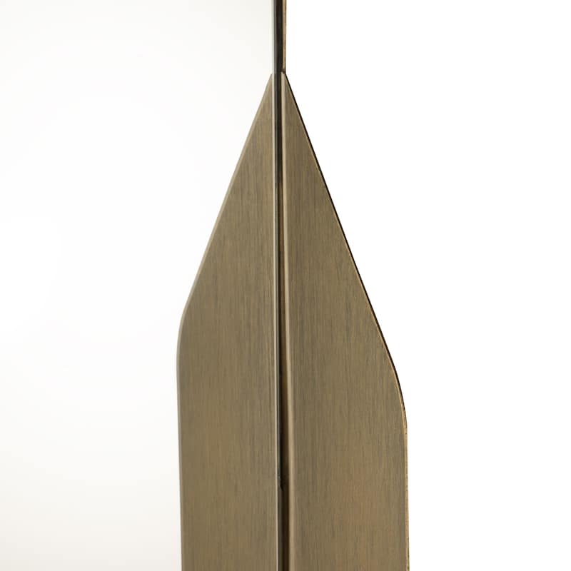 Rastus 28" x 14" Bronze Metal Wall Mirror - 28 x 14