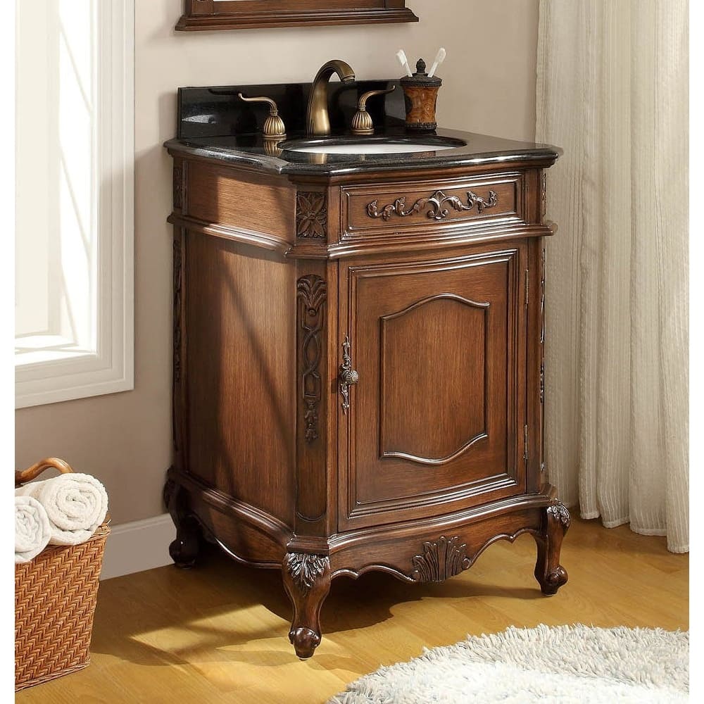 24" Benton Collection Petite Powder Room Debellis Bathroom Sink Vanity Model
