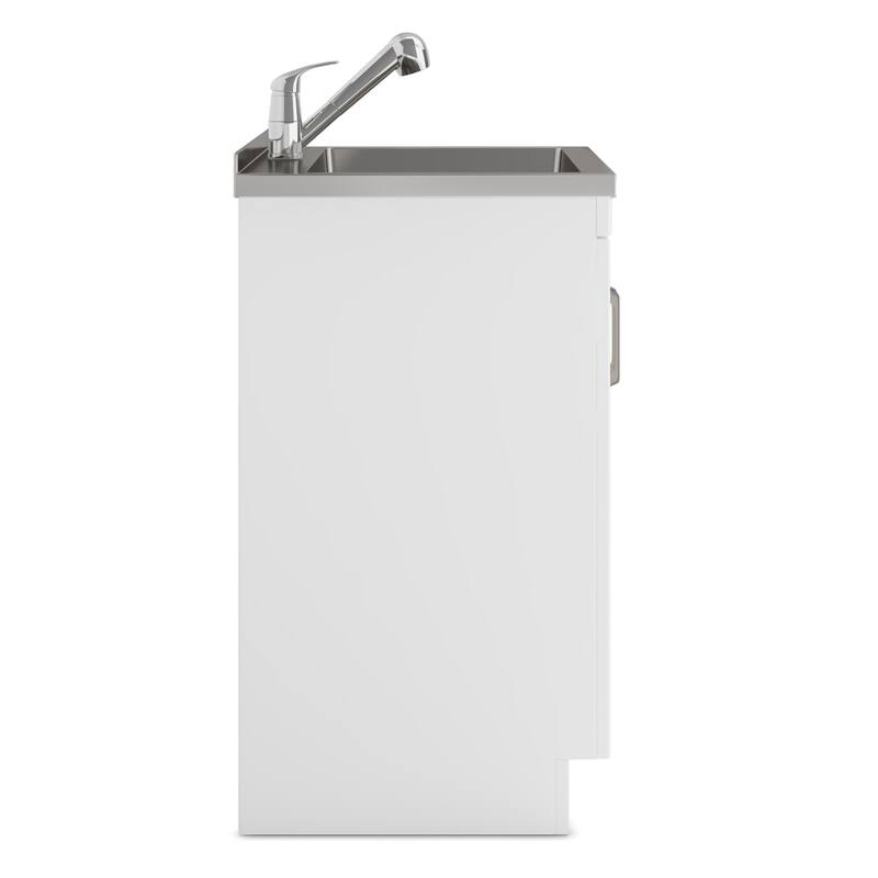 WYNDENHALL Lindor Transitional Laundry Cabinet with Faucet and Sink