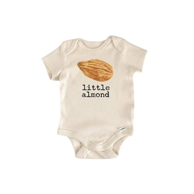 Almond Nut Peanut - Baby Boy Girl Clothes Infant Bodysuit Funny Cute Newborn