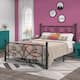 VECELO Metal Bed Frame with High Headboard and Footboard, Platform Beds with Heavy Duty Mattress Foundation