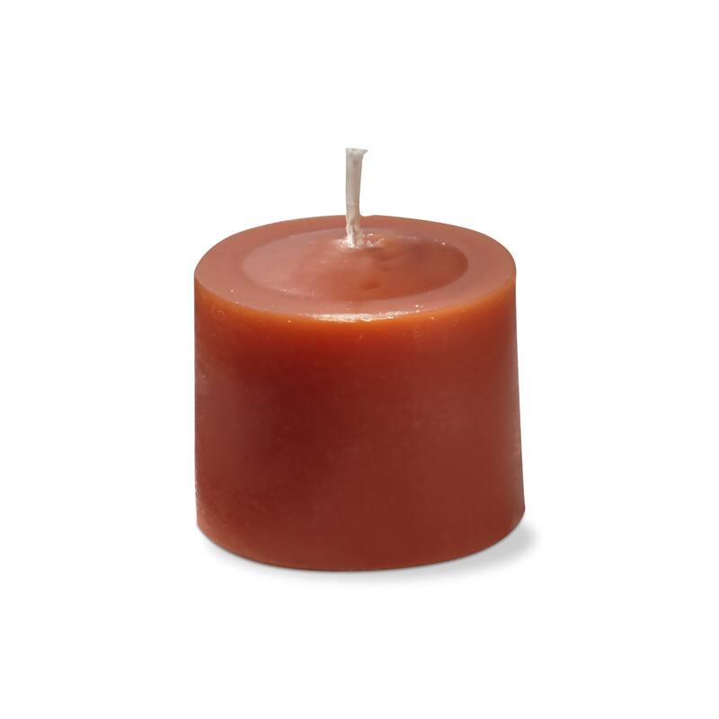 Color Studio Votive Candles Set Of 12 Burnt Siena Smokeless Paraffin Wax, Burn Time 5 Hrs.
