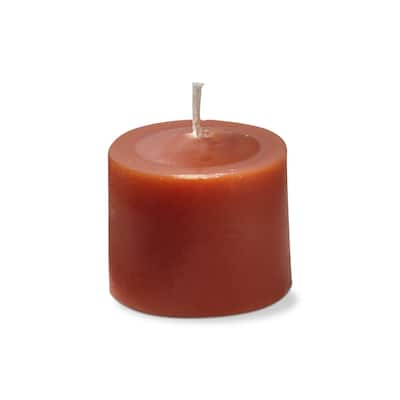 Color Studio Votive Candles Set Of 12 Burnt Siena Smokeless Paraffin Wax, Burn Time 5 Hrs.