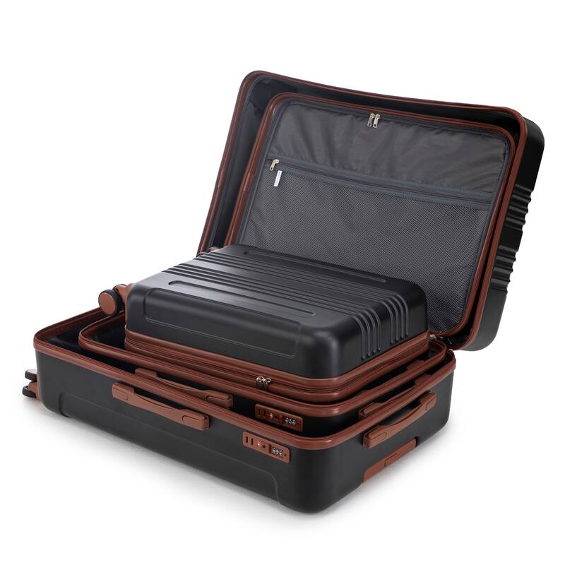 20"/24"/28" 3 pcs/set in ABS Spinner Wheel Luggage