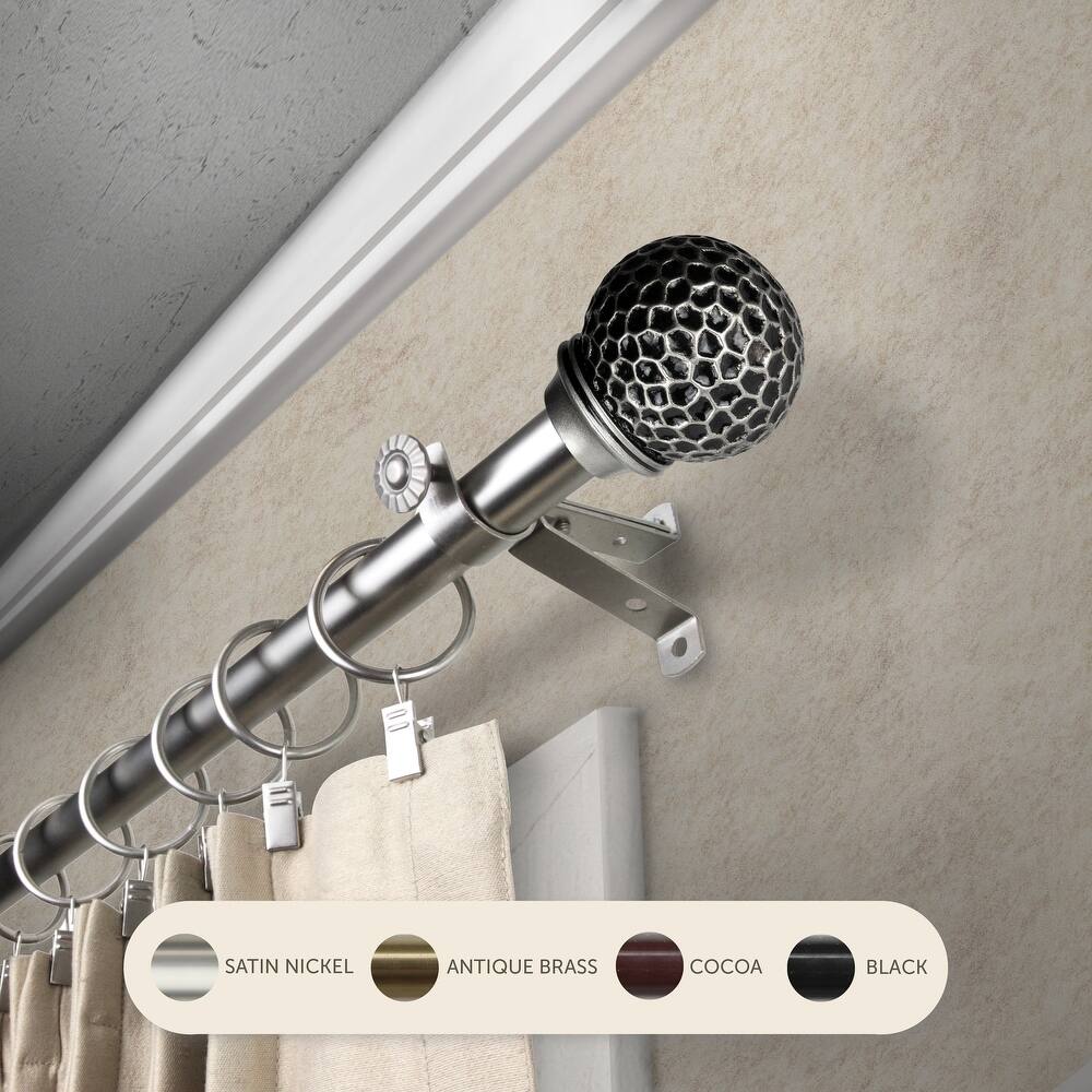 InStyleDesign Ewan Adjustable Curtain Rod 13/16 inch dia.