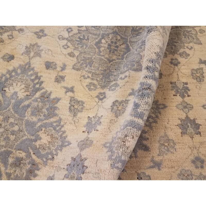 Classic Ziegler Hand-Knotted Wool and Silk Rug- ''' x ''' - 9'11'' x 14'3''
