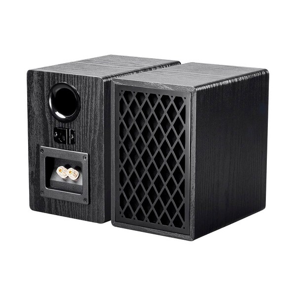 monoprice retro bookshelf speakers