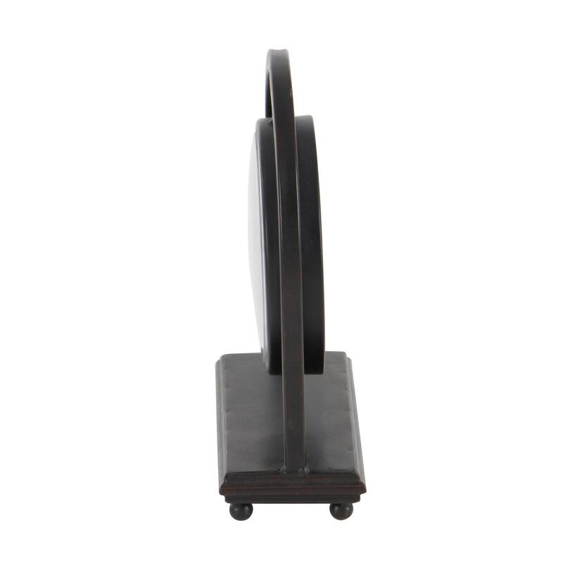 Black Metal Pendulum Stand Clock (Set of 4)