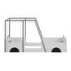preview thumbnail 14 of 13, Car-shaped Platform Bed with Roof,Twin Size