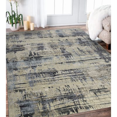 Serena Nania Modern & Contemporary Abstract Hand-Knotted Area Rug