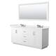 Option White, Nickel Trim, White Quartz Top