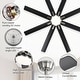 preview thumbnail 9 of 67, 52" Noiseless Ceiling Fan with Integrated LED Light Blades Reversible and Remote Control, Smart Optional