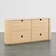 preview thumbnail 51 of 50, Spruce & Spring 70-inch Wide Modern Sideboard Cabinet with Semi-Cylindrical Columns