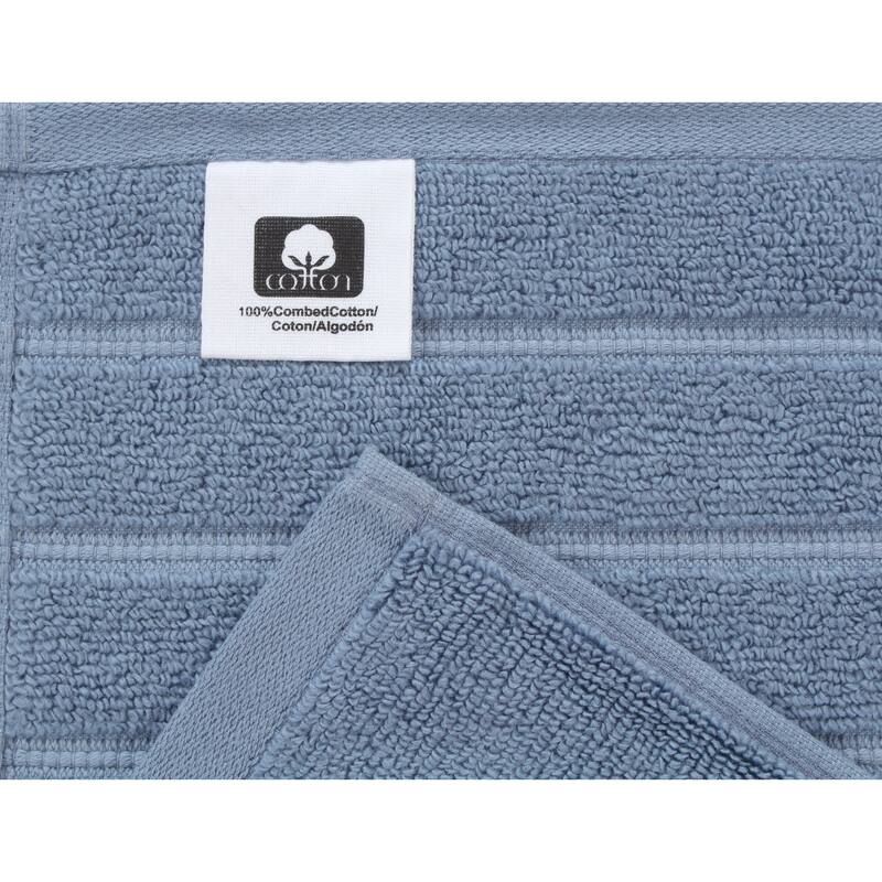 Bibb Home 12 Piece Zero Twist Egyptian Cotton Towel Set