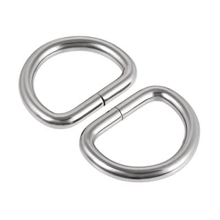 Metal O Ring 25mm 0.98" ID 3.8mm Thickness Iron Rings for DIY Black 15pcs 