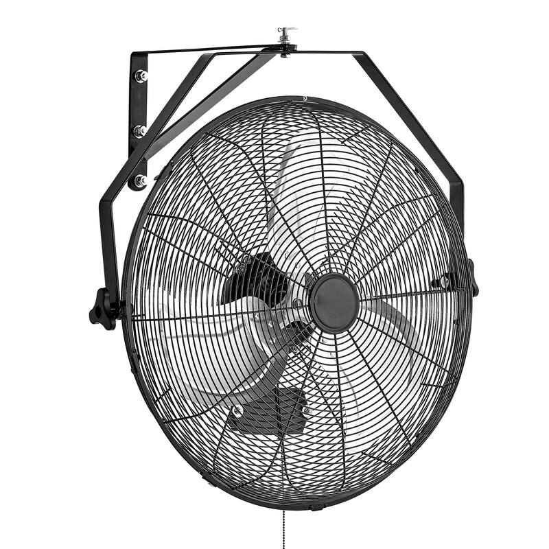 20 Inch Industrial Wall Mount Fan 3 Speed 4650 CFM for Garage Workshop