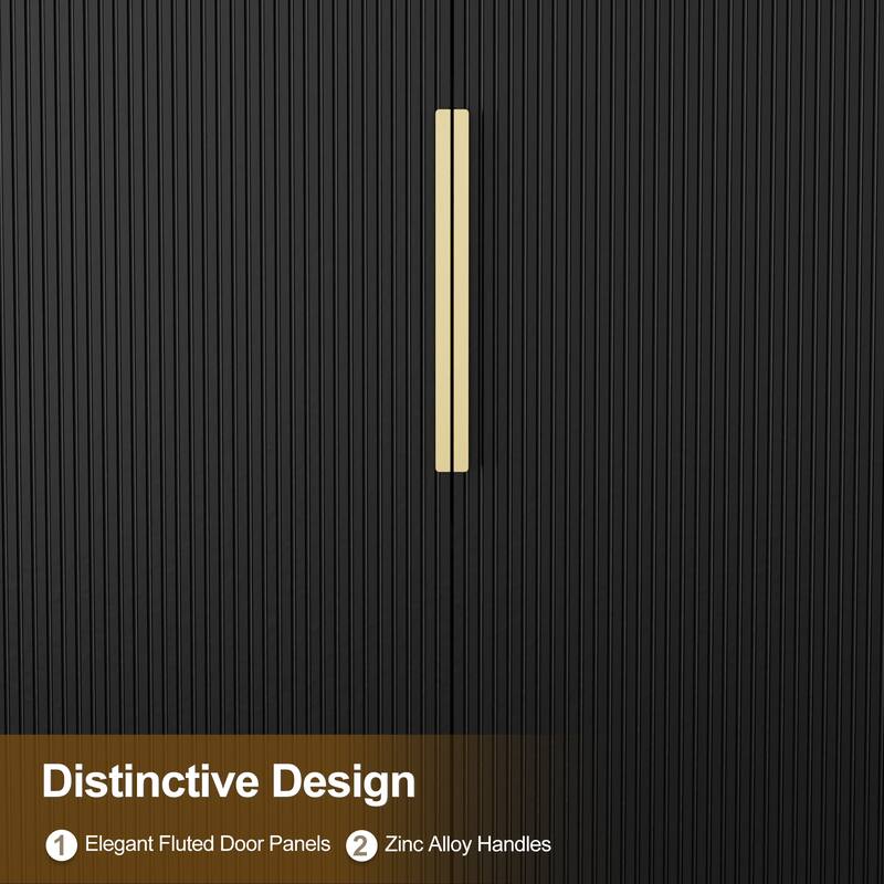 Vertical Stripes Bathroom Vanity Set with Sink Top & Faucet